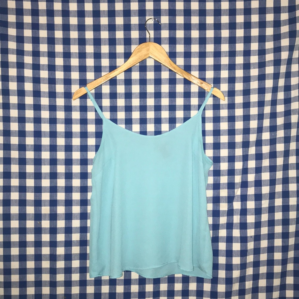 FOREVER21 Baby Blue Shirt